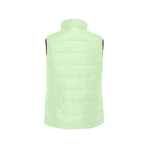 color tea green Men's Padded Vest Jacket (Model H44)
