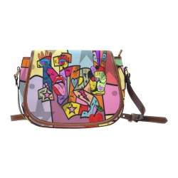 NB Pop Art by Nico Bielow Saddle Bag/Large (Model 1649)