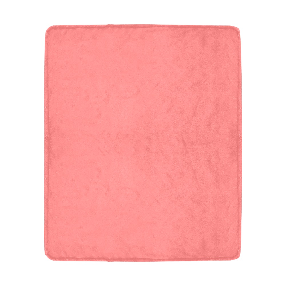color light red Ultra-Soft Micro Fleece Blanket 50"x60"