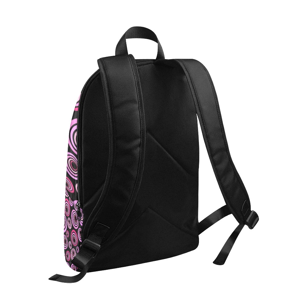 Retro Psychedelic Pretty Pink Pattern Fabric Backpack for Adult (Model 1659)