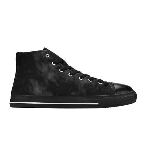 Necrosis - Grey Women's Classic High Top Canvas Shoes (Model 017)