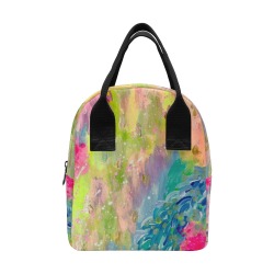 Abstract Painting Zipper Lunch Bag (Model 1689)