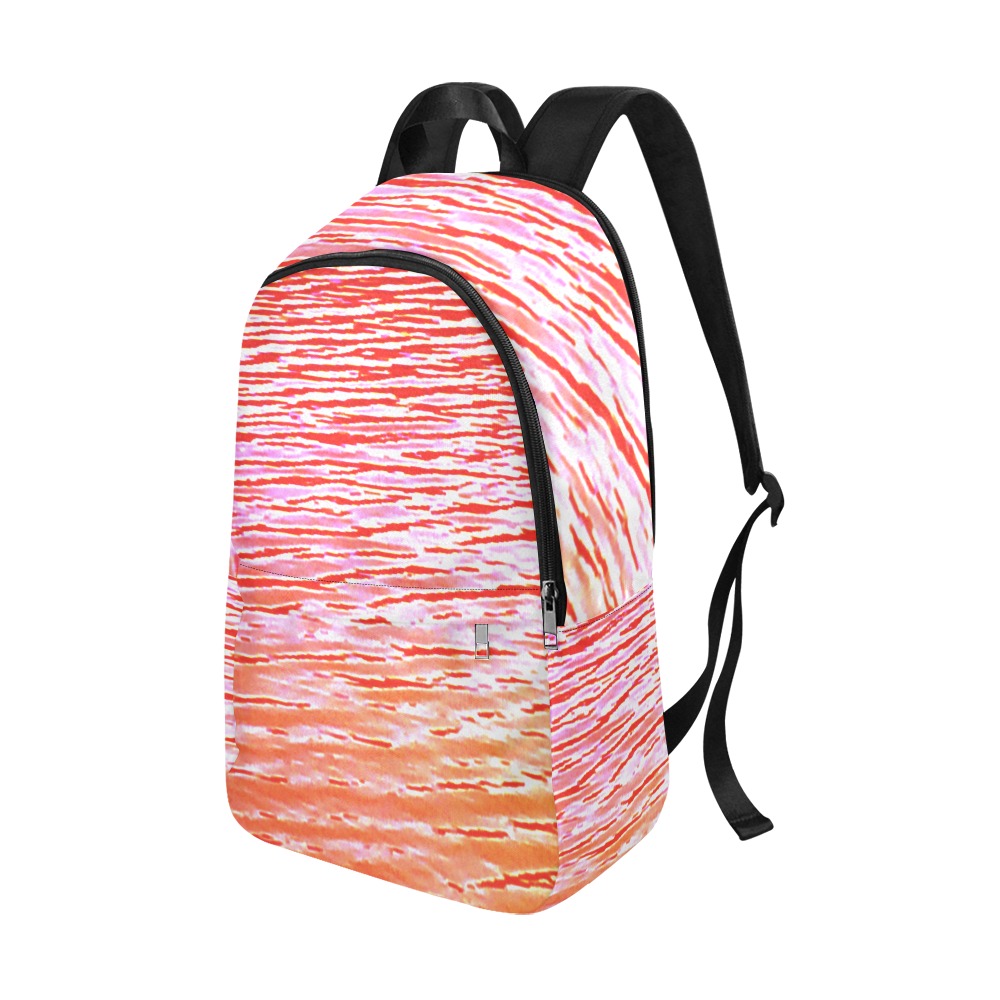 Orange and red water Fabric Backpack for Adult (Model 1659)
