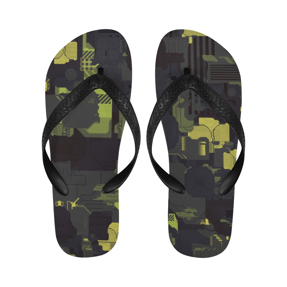 Urban Camouflage Flip Flops for Men/Women (Model 040)