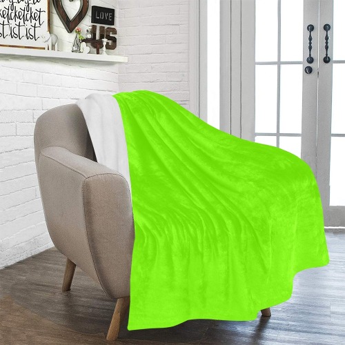 color lawn green Ultra-Soft Micro Fleece Blanket 50"x60"