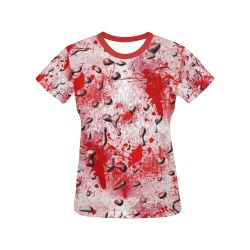 Halloween Blood by Artdream All Over Print T-Shirt for Women (USA Size) (Model T40)
