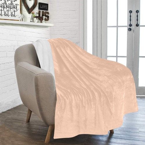 color apricot Ultra-Soft Micro Fleece Blanket 50"x60"