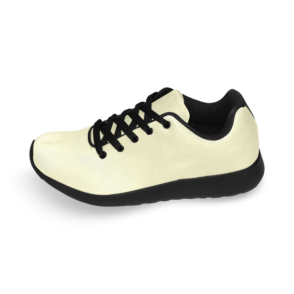 color lemon chiffon Men’s Running Shoes (Model 020)