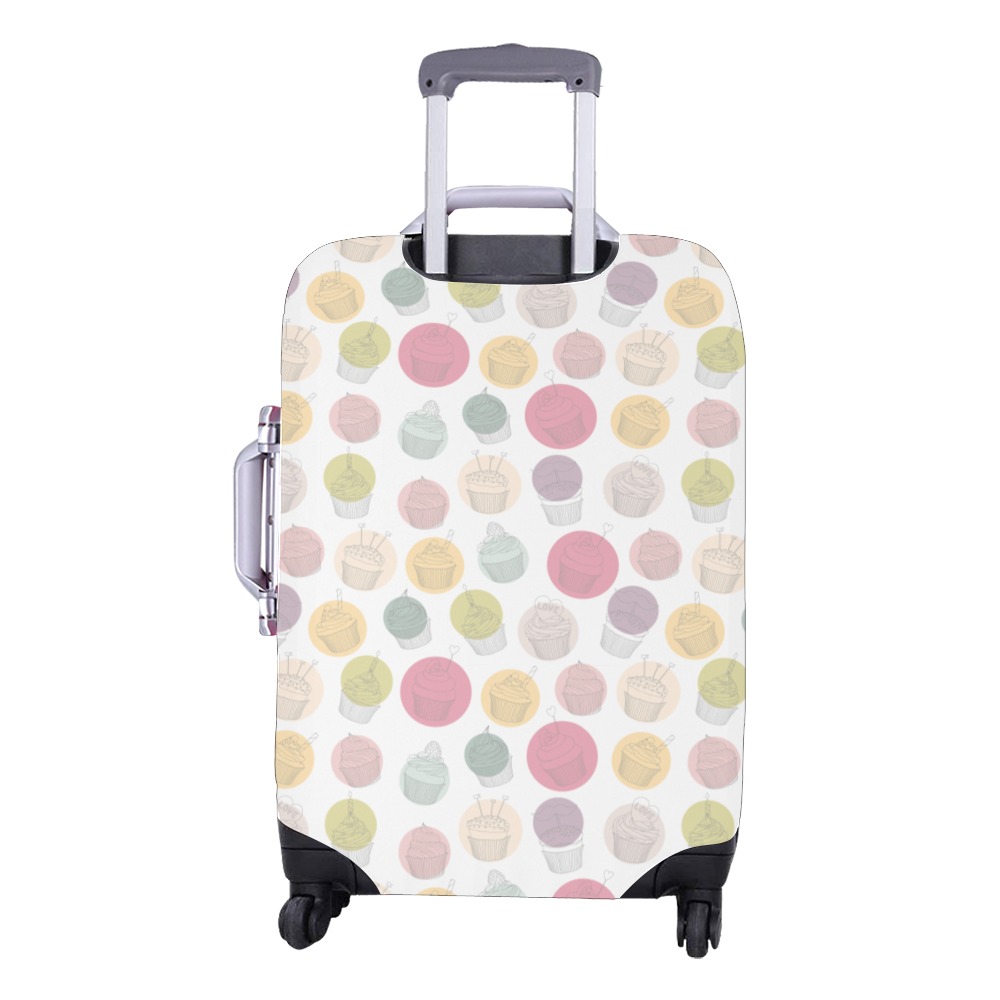 Colorful Cupcakes Luggage Cover/Medium 22"-25"