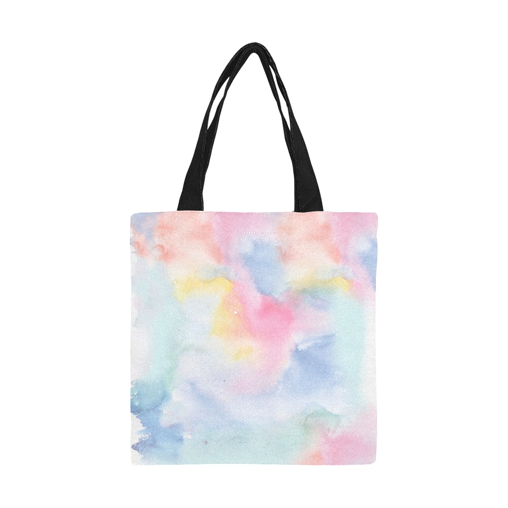 Colorful watercolor All Over Print Canvas Tote Bag/Small (Model 1697)