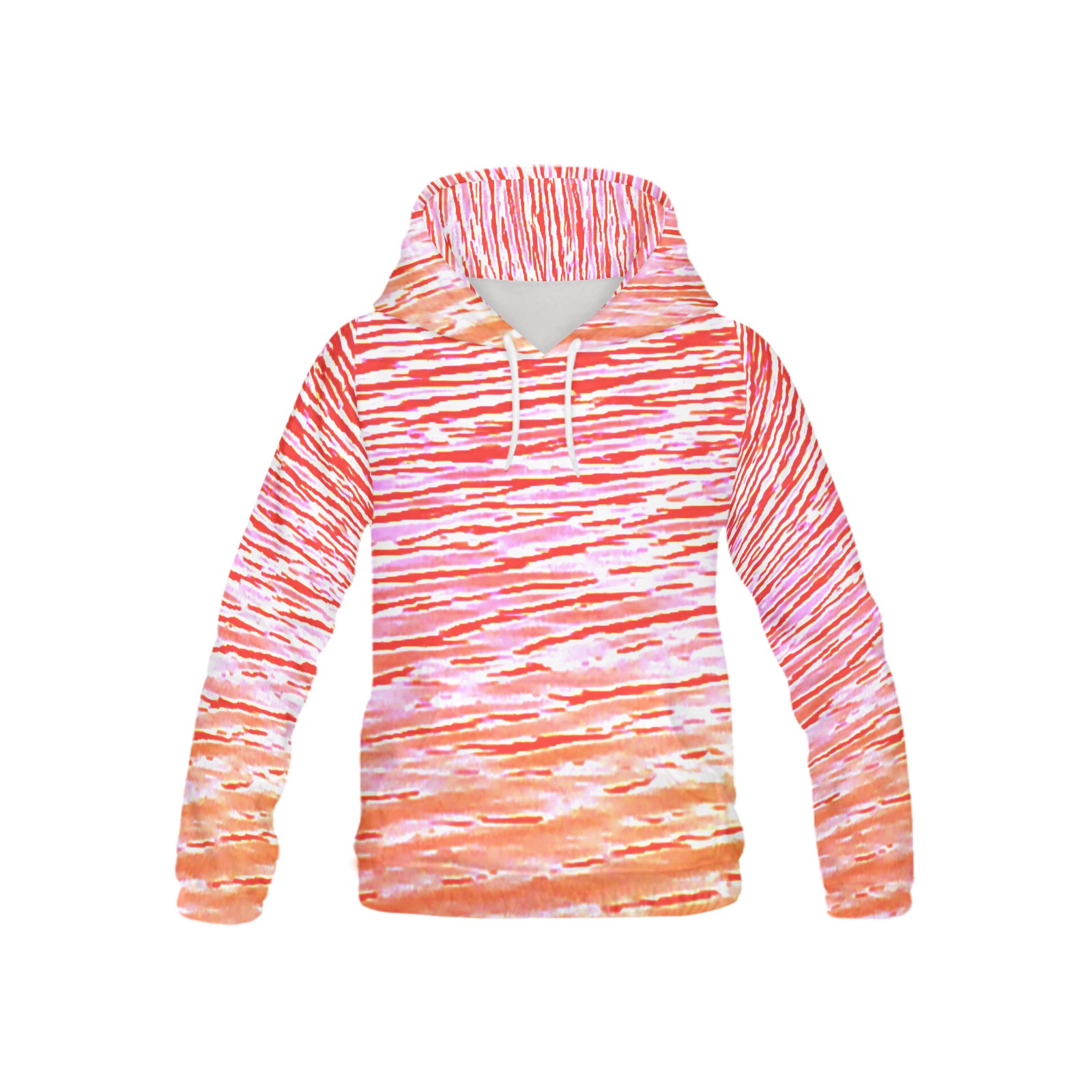 Orange and red water All Over Print Hoodie for Kid (USA Size) (Model H13)