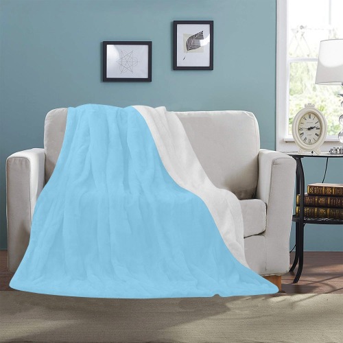 color baby blue Ultra-Soft Micro Fleece Blanket 50"x60"