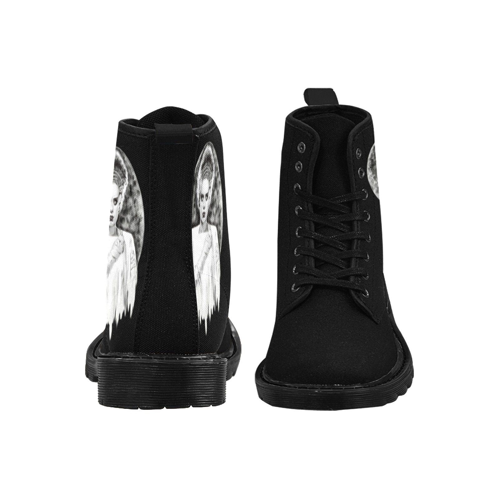 bride Martin Boots for Women (Black) (Model 1203H)
