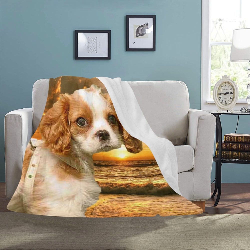 Cavalier King Charles Spaniel UltraSoft Micro Fleece Blanket 50"x60