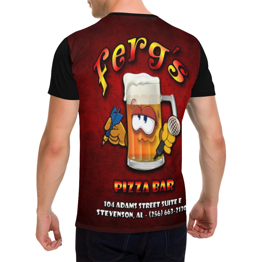 Ferg's Pizza Bar All Over Print T-Shirt for Men (USA Size) (Model T40)
