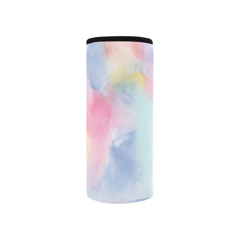 Colorful watercolor Neoprene Water Bottle Pouch/Small