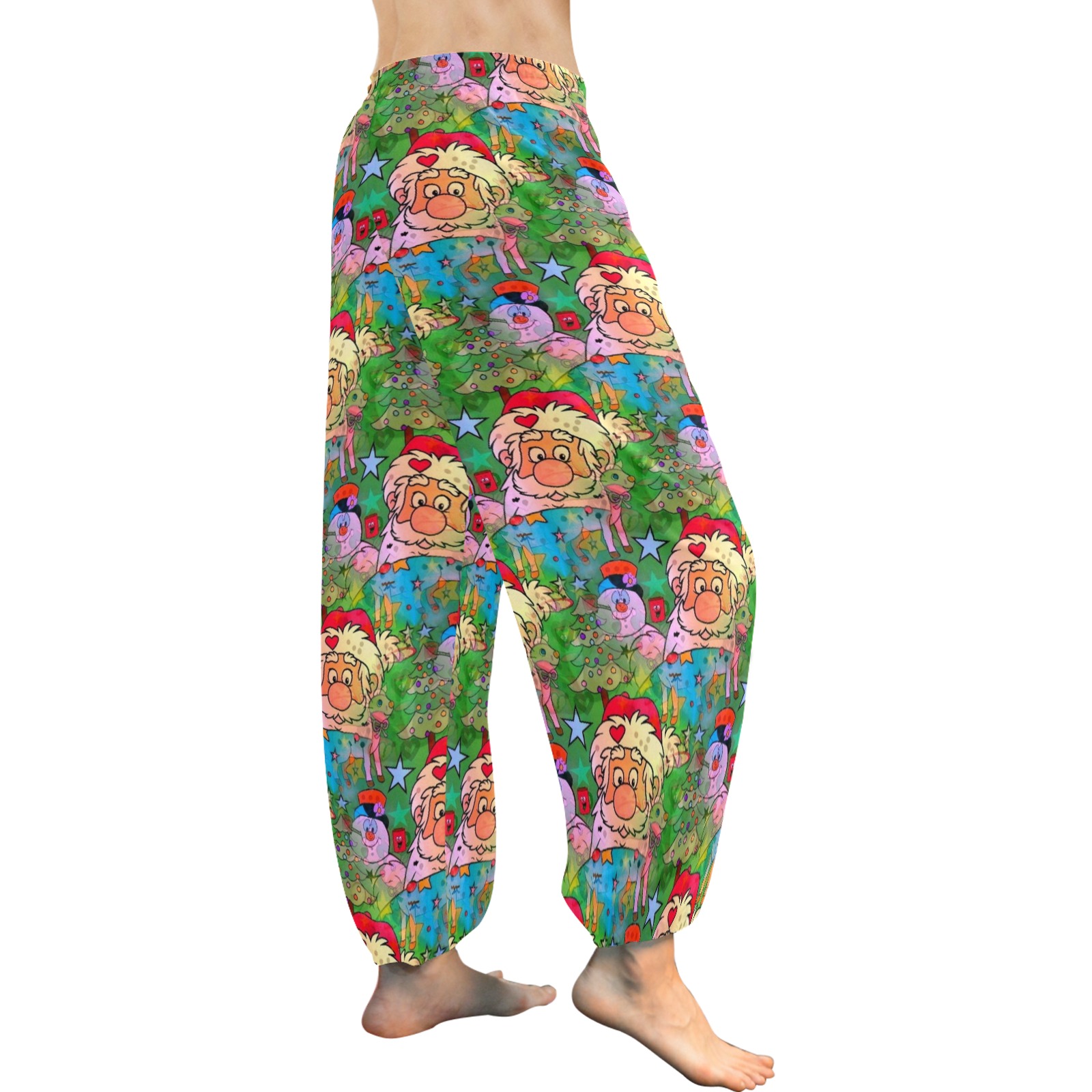 Christmas 2021 by Nico Bielow Women's All Over Print Harem Pants (Model L18)