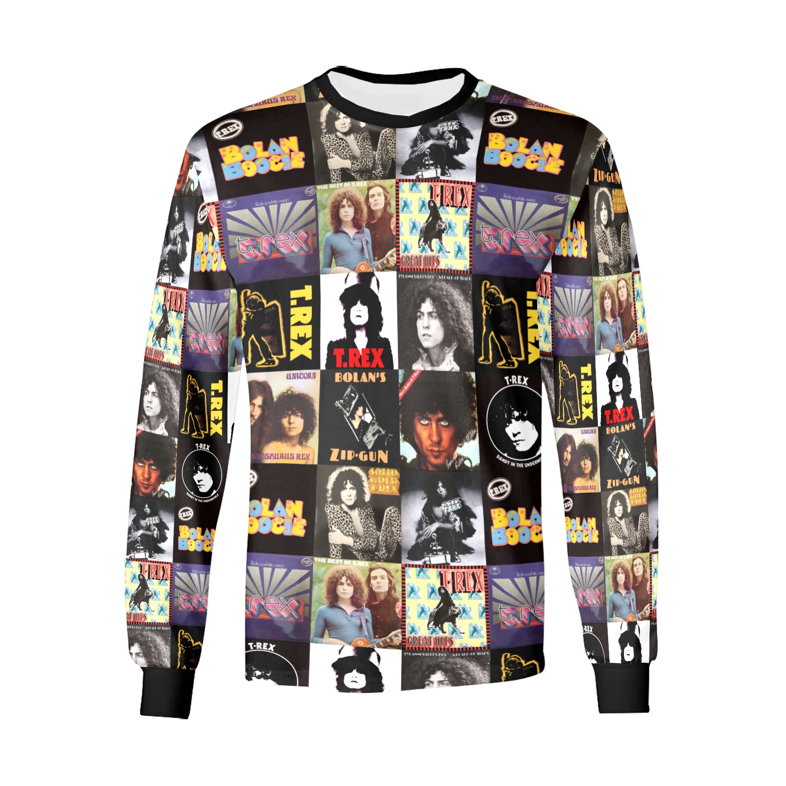 Marc Bolan & T.Rex Album Art Long Sleeve Top Men's All Over Print Long Sleeve T-shirt (Model T51)