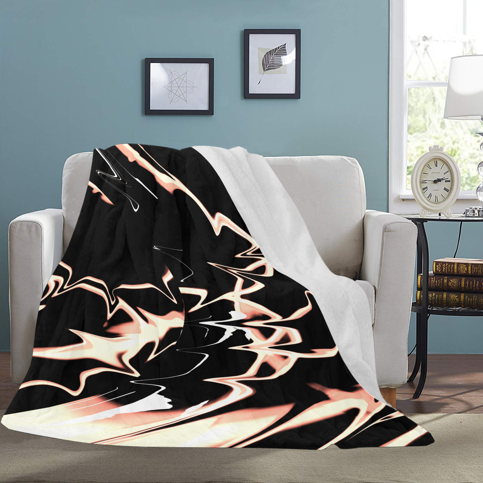 Abstrait Lumière Cuivre Ultra-Soft Micro Fleece Blanket 70''x80''