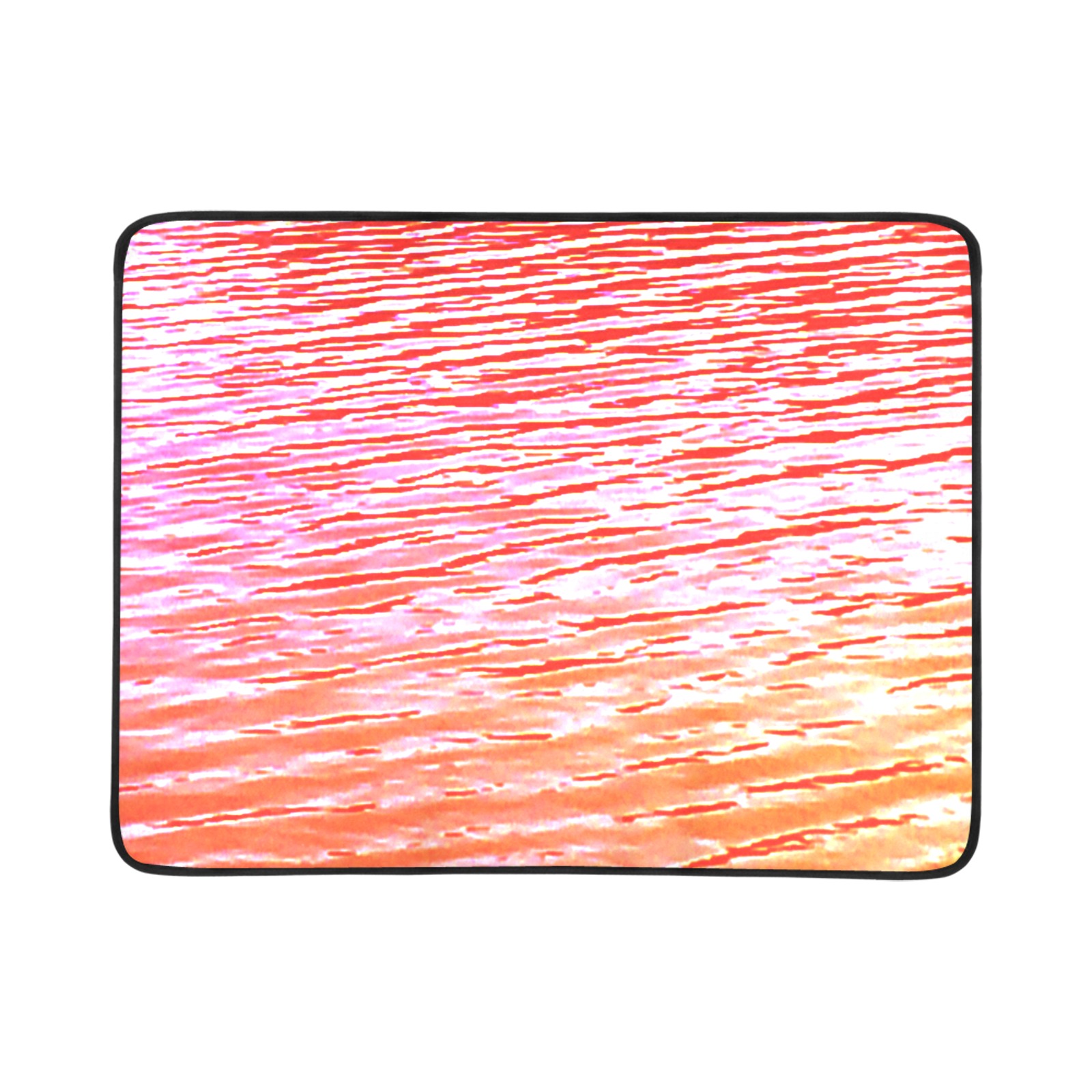 Orange and red water Beach Mat 78"x 60"