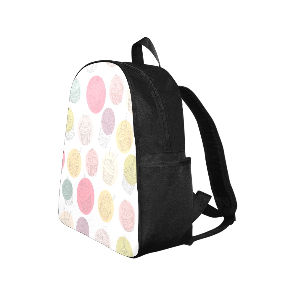 Colorful Cupcakes Multi-Pocket Fabric Backpack (Model 1684)
