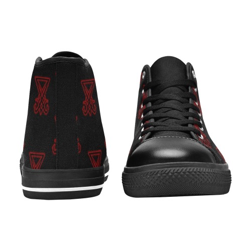 Sigil Of Lucifer Women's Classic High Top Canvas Shoes (Model 017)