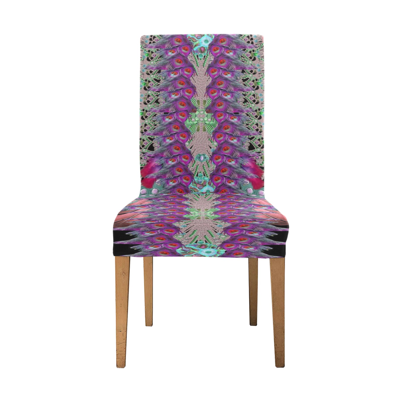 black design Removable Dining Chair Cover | ID: D5528462