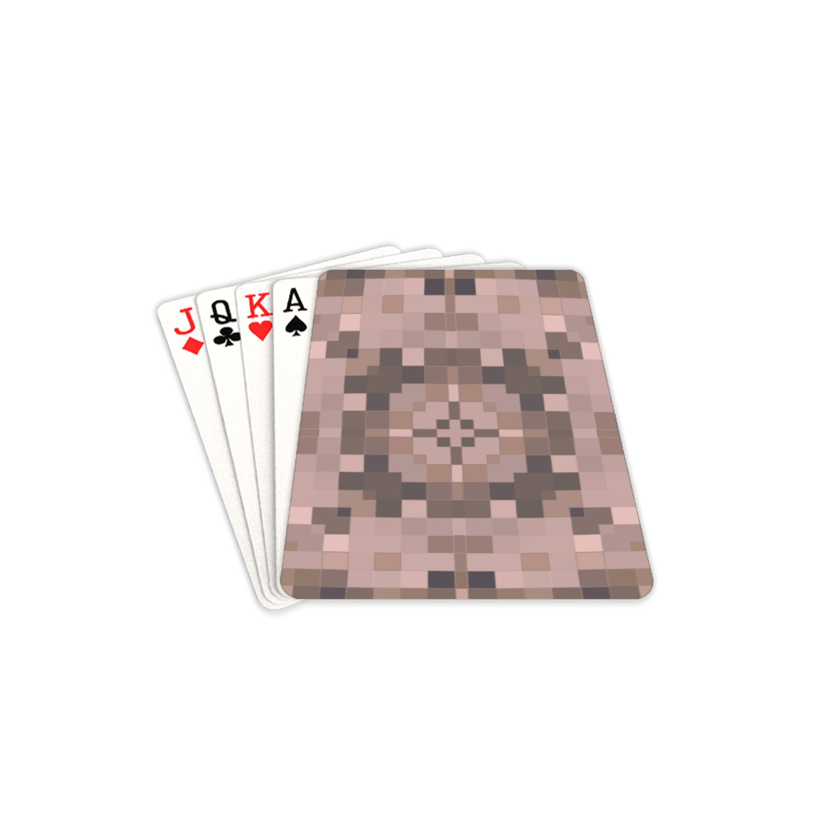 Brown Geometric Playing Cards 2.5"x3.5"