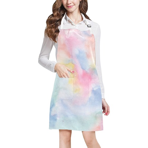 Colorful watercolor All Over Print Apron