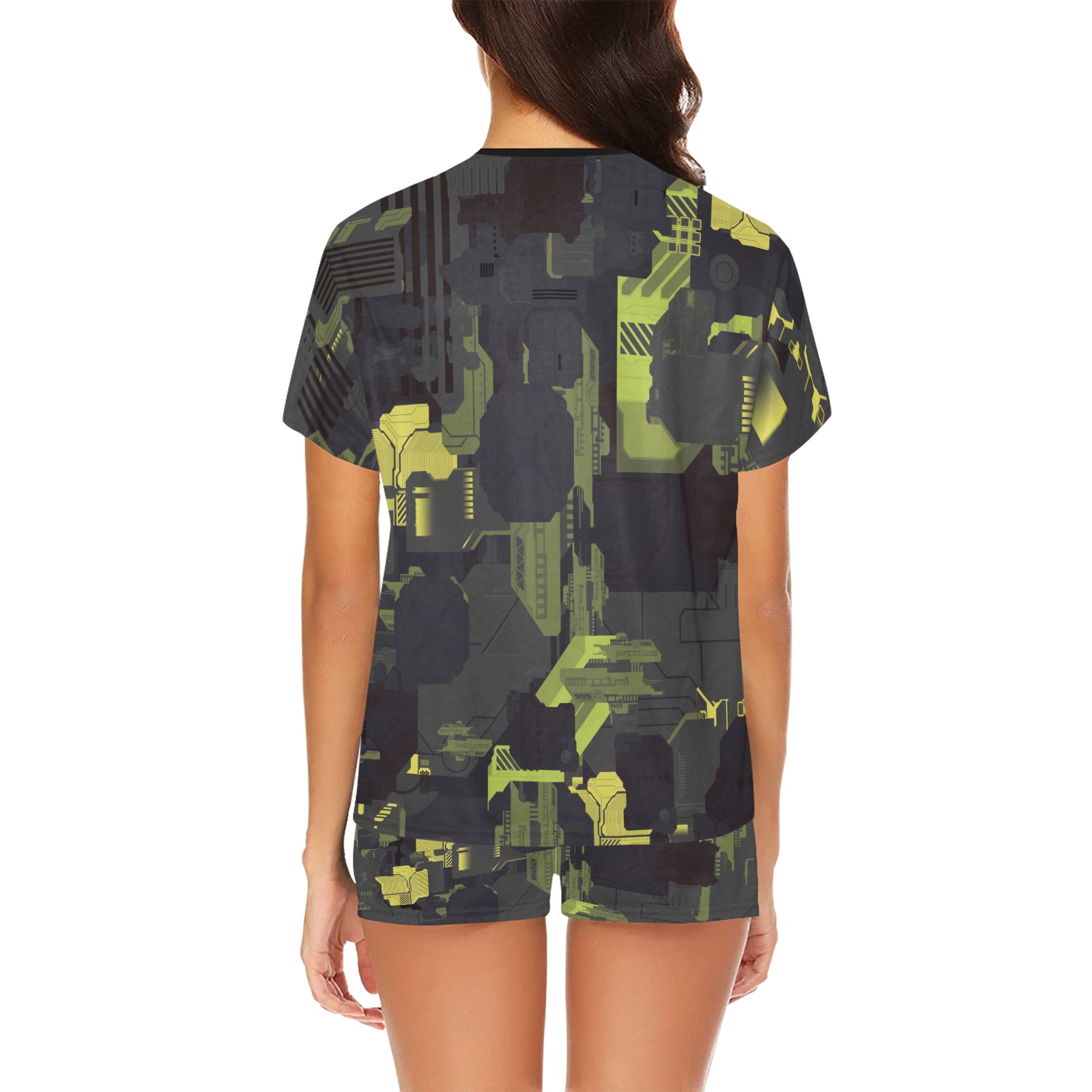 Urban Camouflage Women's Short Pajama Set
