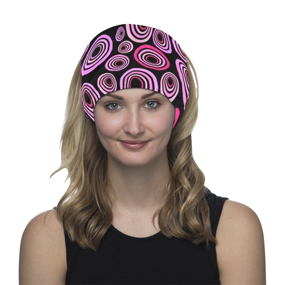 Retro Psychedelic Pretty Pink Pattern Multifunctional Headwear