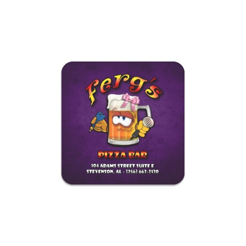 Ferg's Pizza Bar Square Coaster