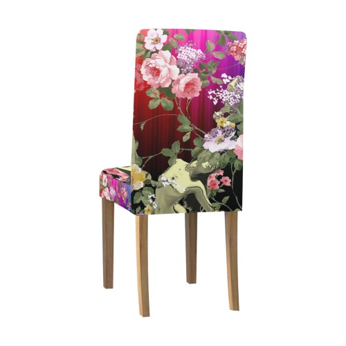 Flora Rainbow 3 Removable Dining Chair Cover