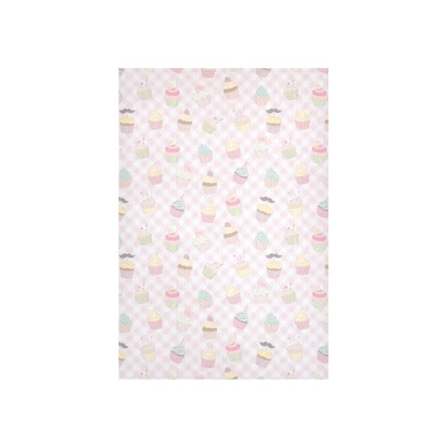 Cupcakes Cotton Linen Wall Tapestry 40"x 60"