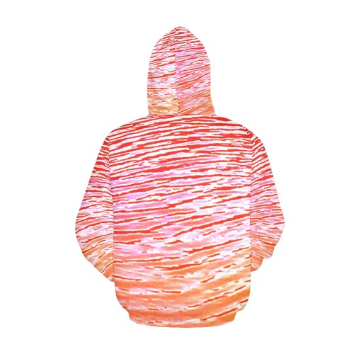 Orange and red water All Over Print Hoodie for Women (USA Size) (Model H13)