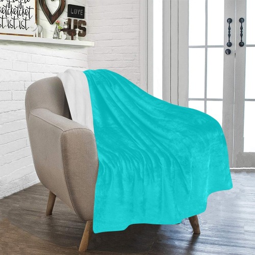 color dark turquoise Ultra-Soft Micro Fleece Blanket 40"x50"