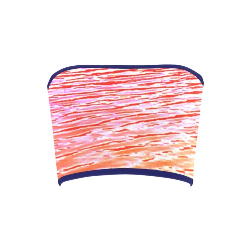 Orange and red water Bandeau Top