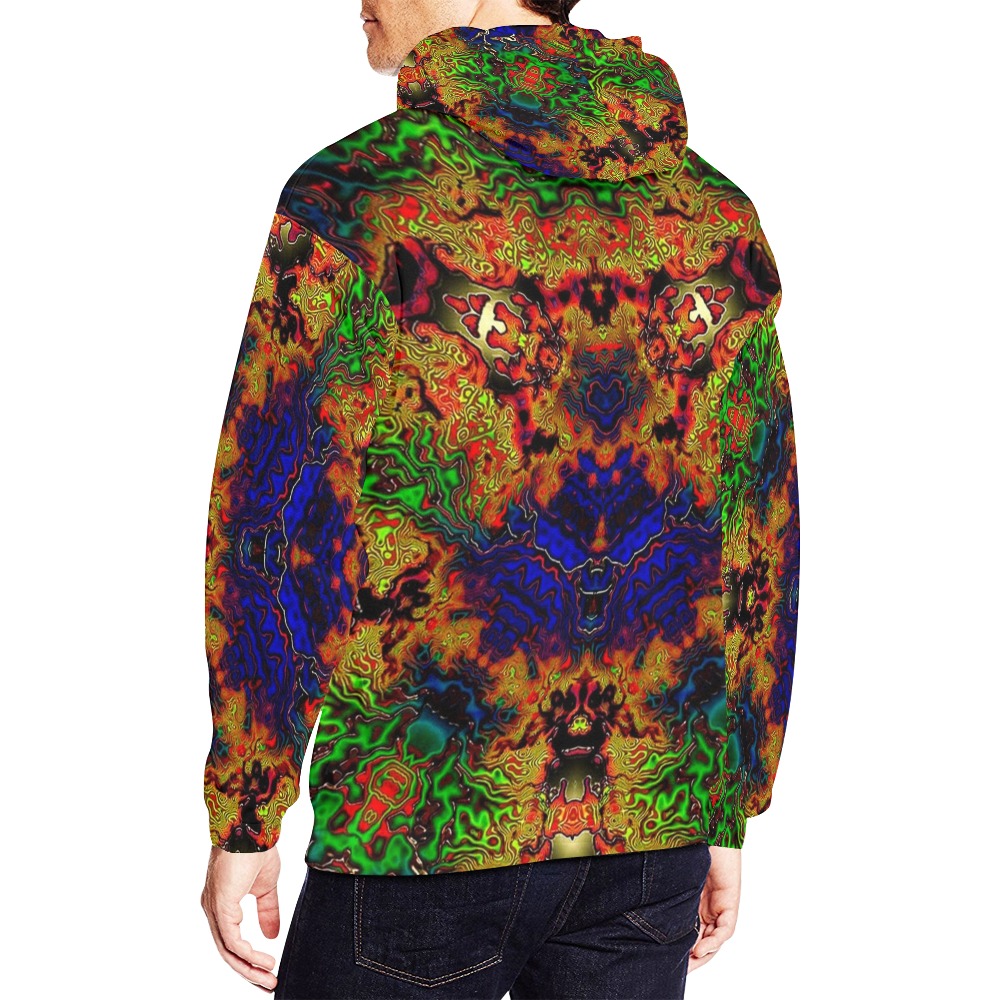 Lysergic pullover All Over Print Hoodie for Men (USA Size) (Model H13)