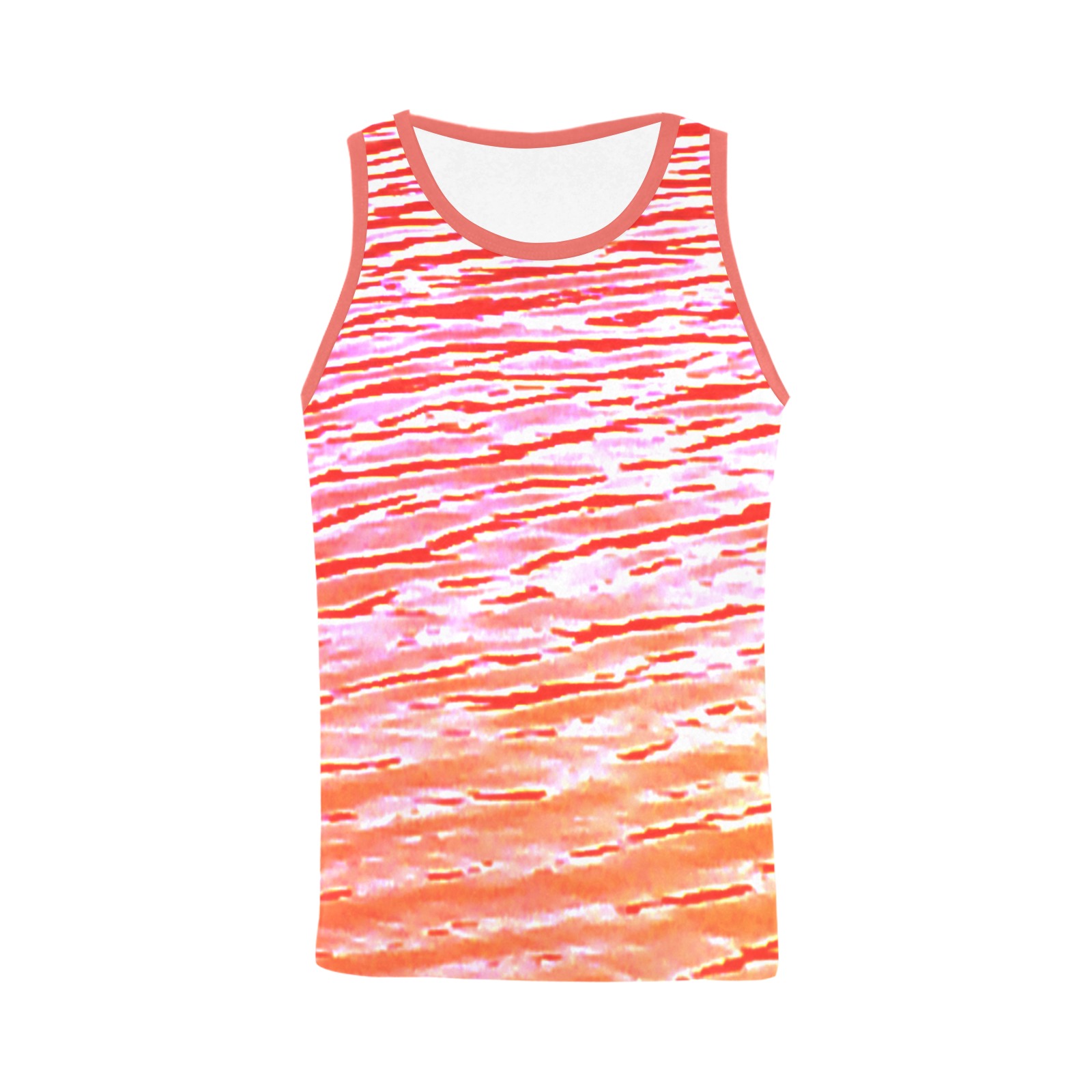 Orange and red water All Over Print Tank Top for Men (Model T43)