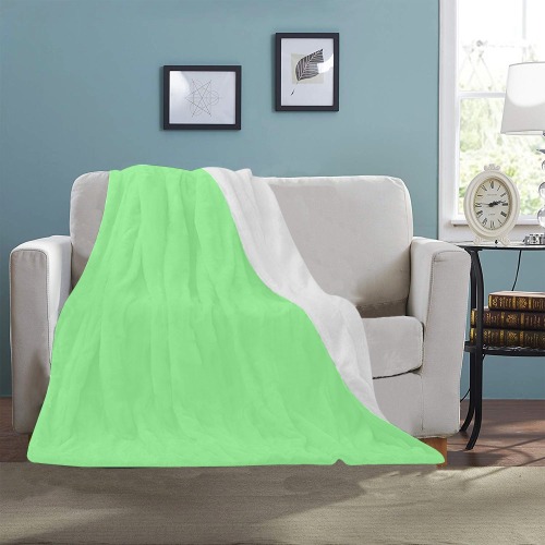 color light green Ultra-Soft Micro Fleece Blanket 40"x50"