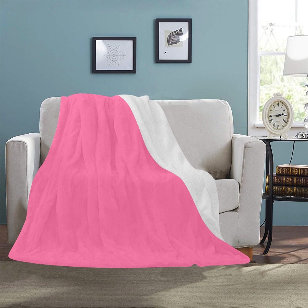 color French pink Ultra-Soft Micro Fleece Blanket 50"x60"