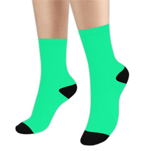 color medium spring green Trouser Socks