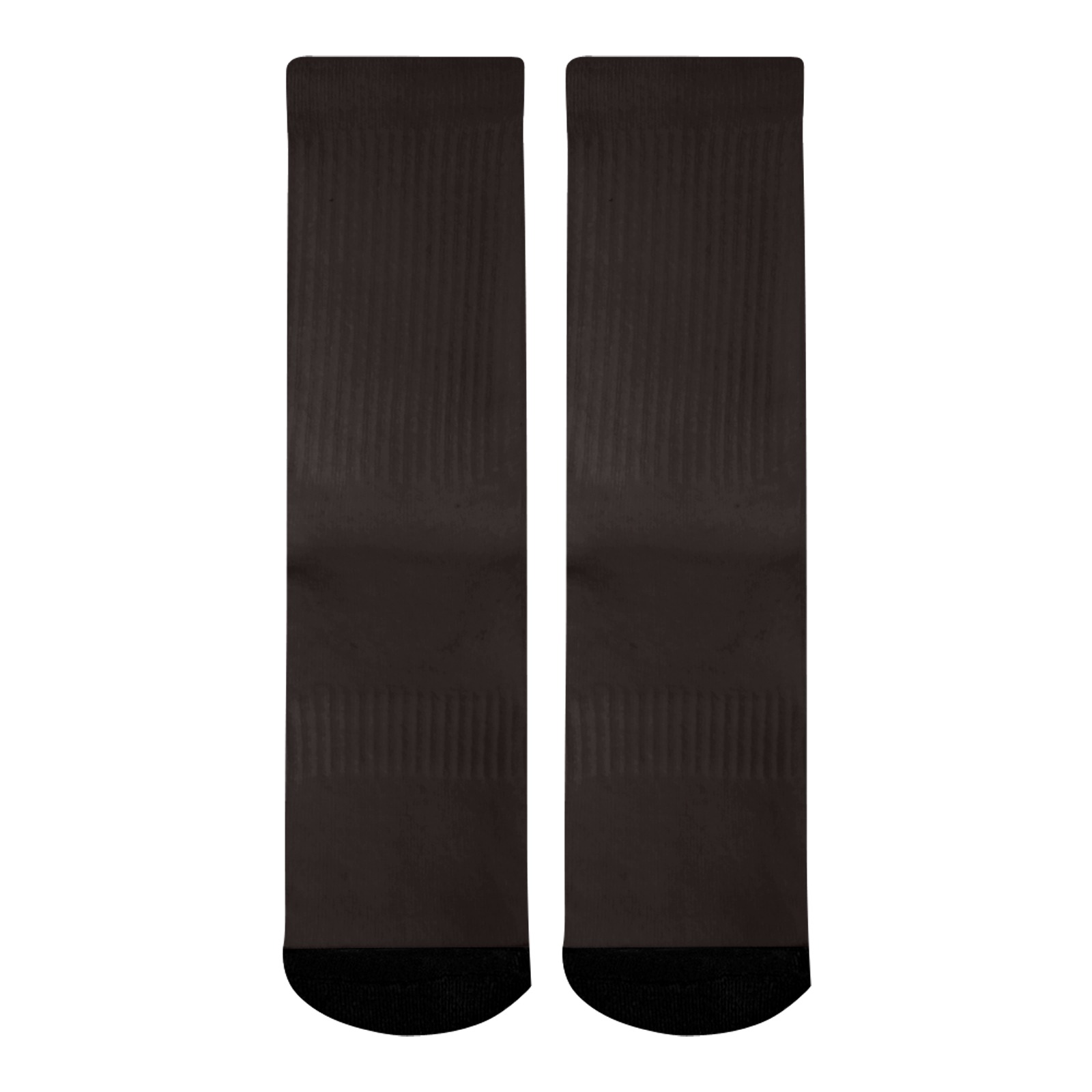 color licorice Mid-Calf Socks (Black Sole)