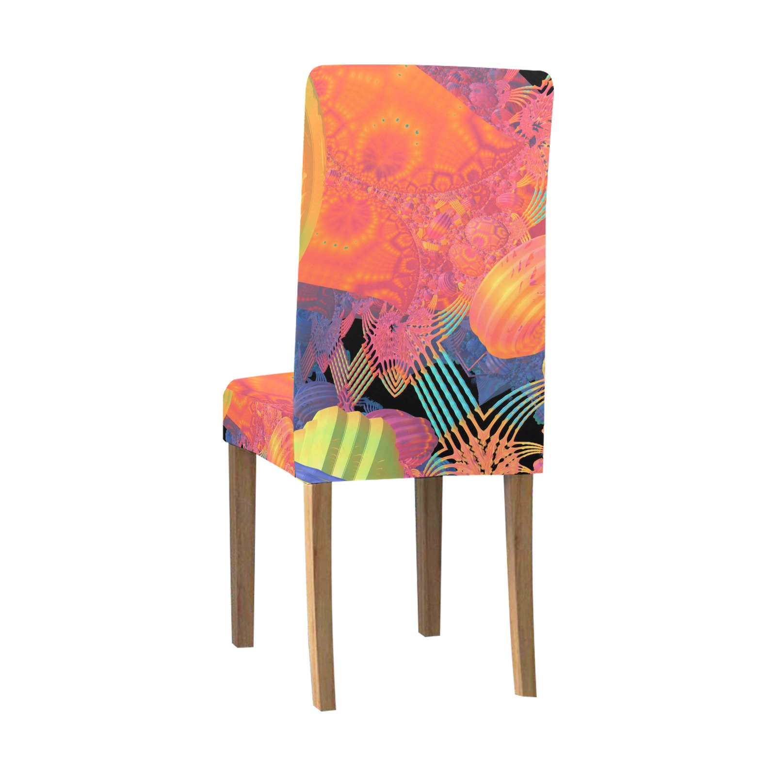 Mardi Gras Removable Dining Chair Cover