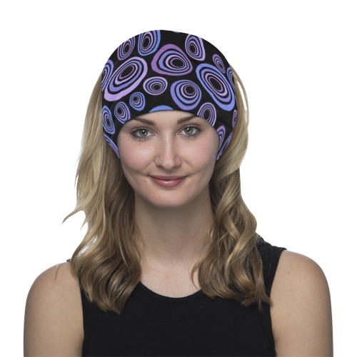 Retro Psychedelic Pretty Purple Pattern Multifunctional Headwear