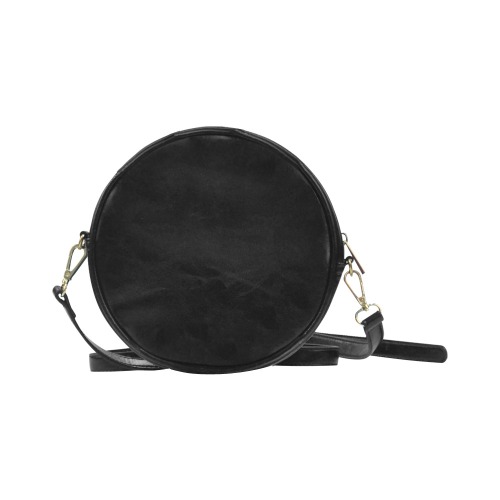 Orange and red water Round Sling Bag (Model 1647)