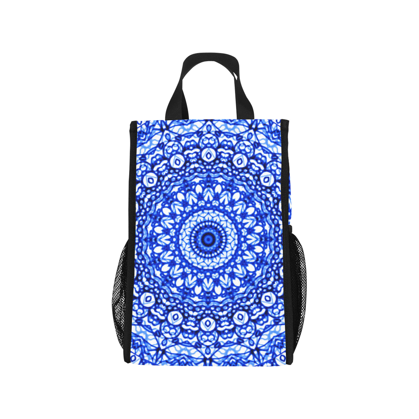 Blue Mandala Mehndi Style G403 Foldable Picnic Tote Bag (Model 1718)