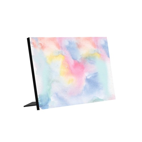 Colorful watercolor Photo Panel for Tabletop Display 8"x6"
