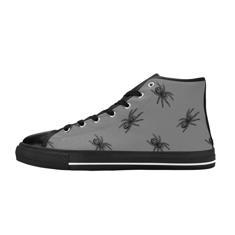 Spiders Women's Classic High Top Canvas Shoes (Model 017)