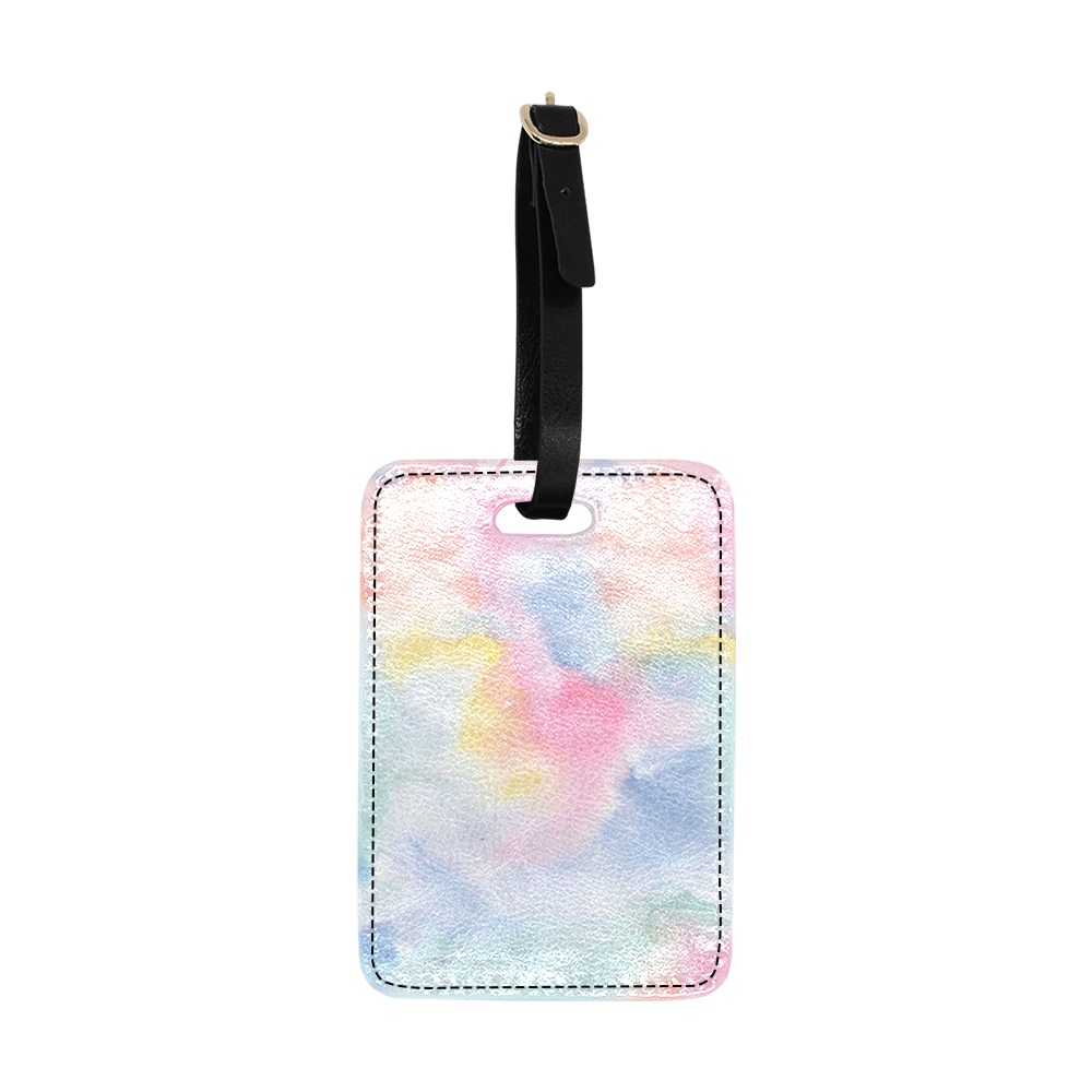 Colorful watercolor Luggage Tag